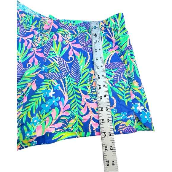 Lilly Pulitzer Tropical Print Shorts Lot - Aqua & Blue - Picture 5 of 6